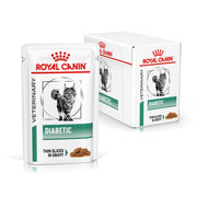 Royal Canin Diabetic Thin Slices in Gravy Adult Wet Cat Food 12 x 85g