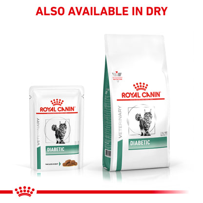 Royal Canin Diabetic Thin Slices in Gravy Adult Wet Cat Food 12 x 85g