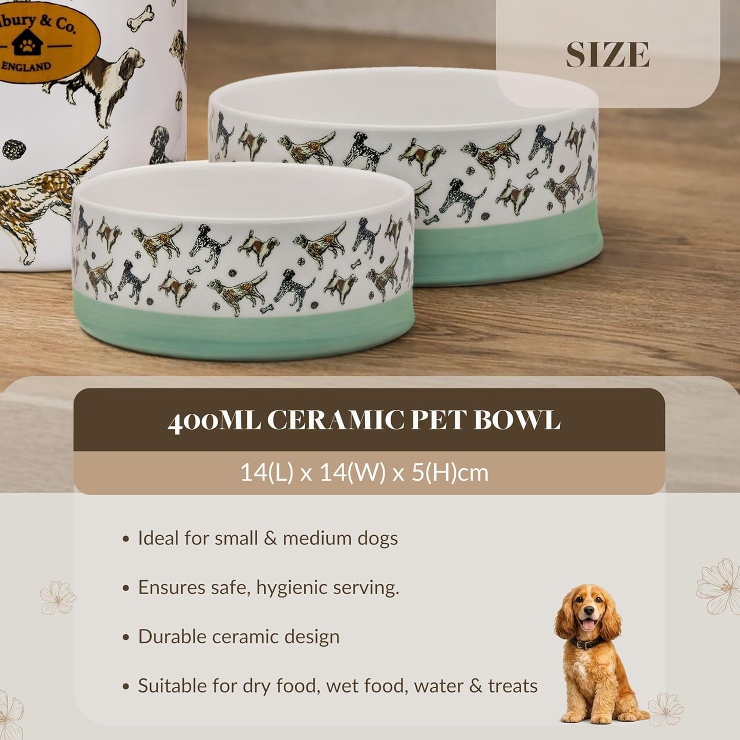 Rural Retreats Pet Bowl & Feeding Mat Bundle