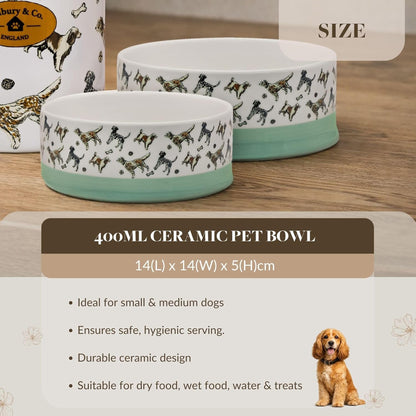 Rural Retreats Pet Bowl & Feeding Mat Bundle