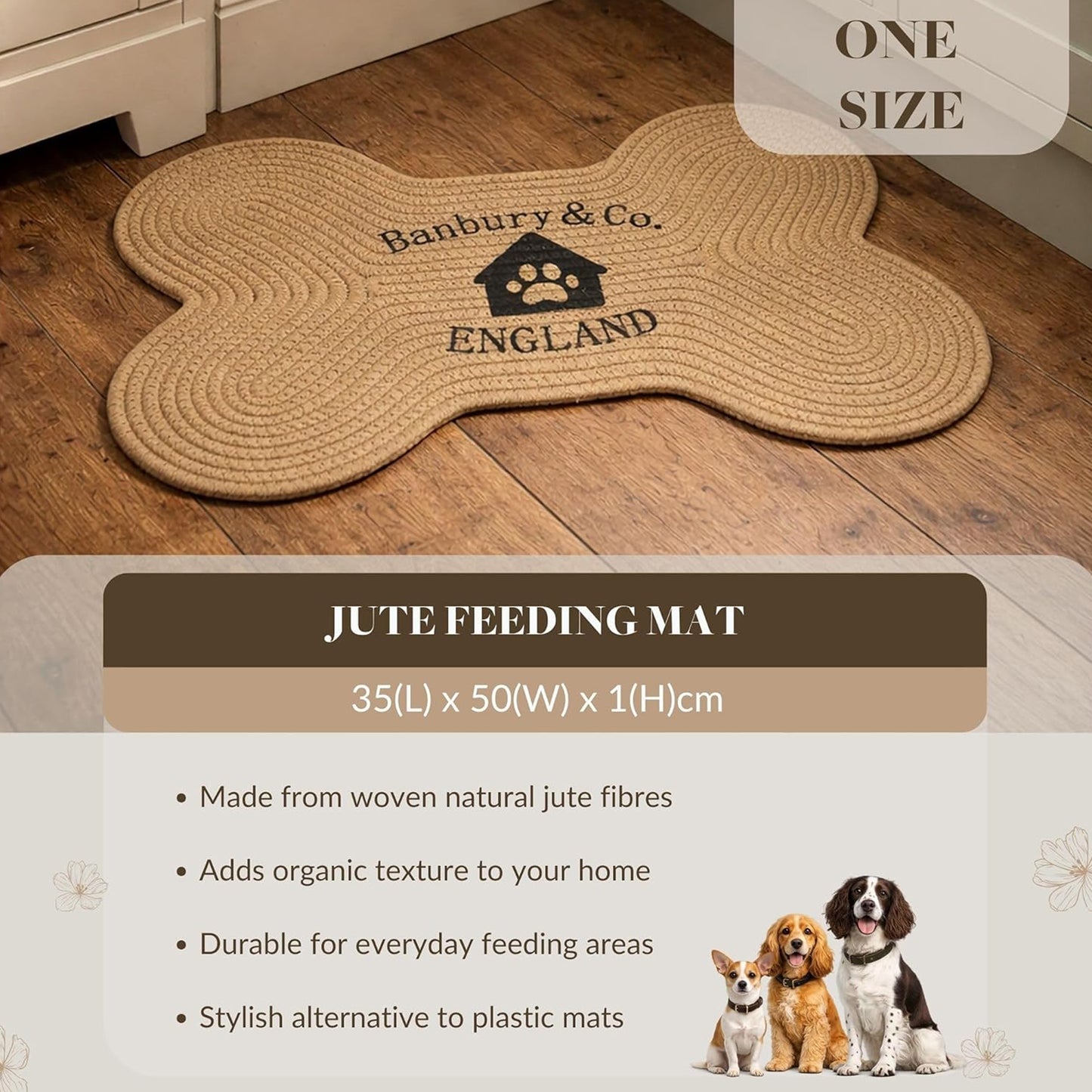 Rural Retreats Pet Bowl & Feeding Mat Bundle