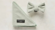 Cocopup Sage Tweed Bandana and Bow Tie