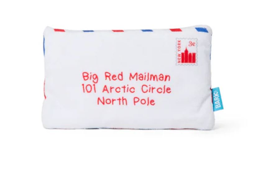 BARK Christmas Letter To Santa Paws Dog Toy