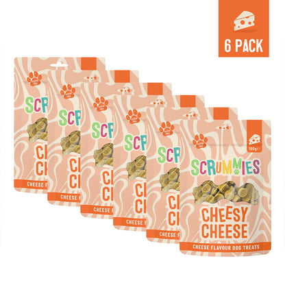 Scrummies Cheesy Cheese Dog Treat Saver Pack | 600g (6-Packs)