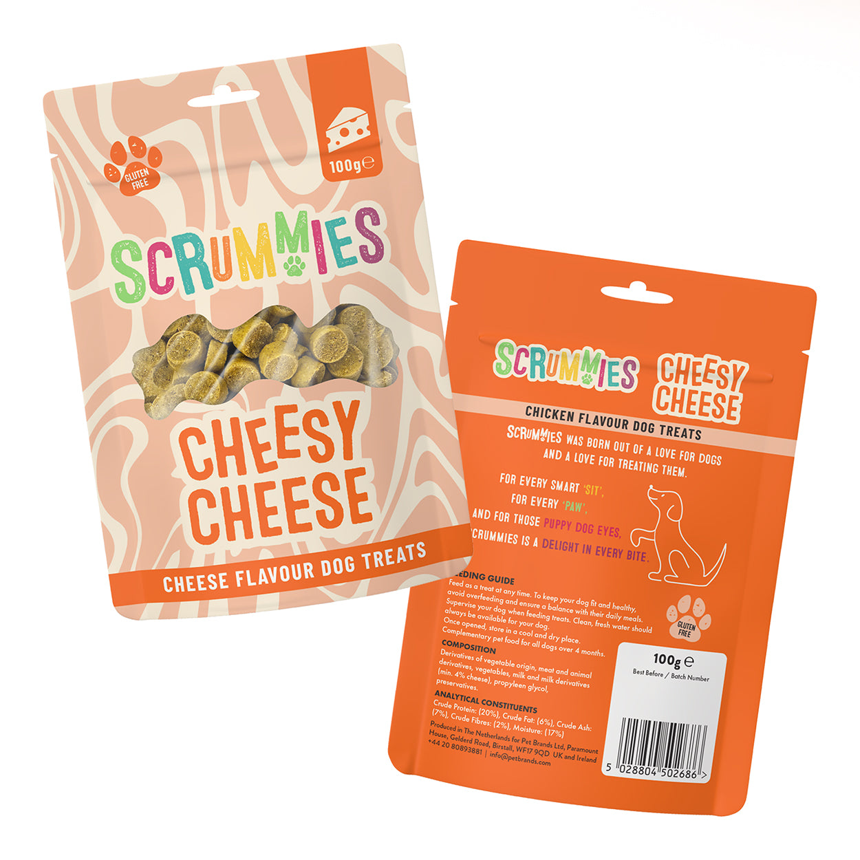 Scrummies Cheesy Cheese Dog Treat Saver Pack | 600g (6-Packs)