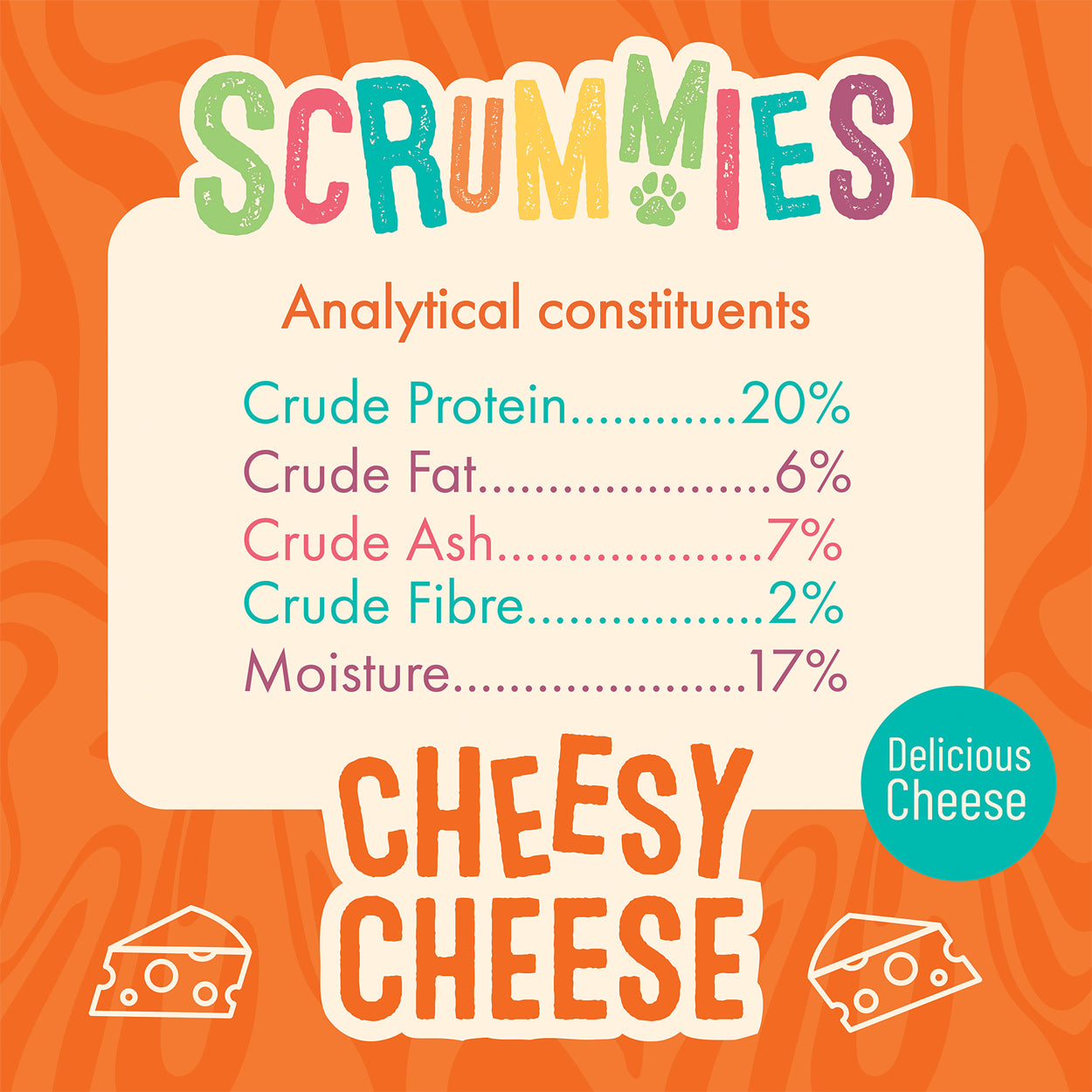 Scrummies Cheesy Cheese Dog Treat Value Pack | 400g (4-Packs)
