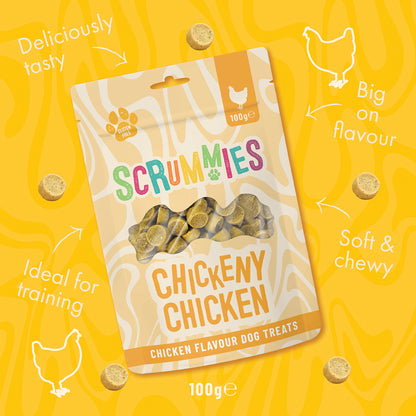 Scrummies Chickeny Chicken Dog Treat Twin Pack | 200g