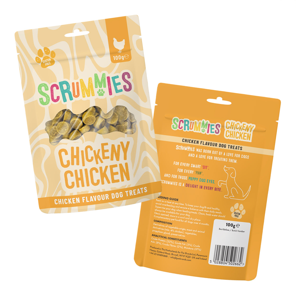 Scrummies Chickeny Chicken Dog Treat Value Pack | 400g (4-Packs)