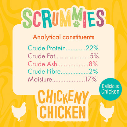 Scrummies Chickeny Chicken Dog Treat Value Pack | 400g (4-Packs)