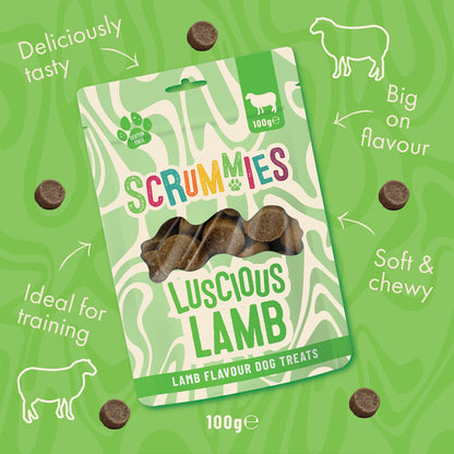 Scrummies Luscious Lamb Dog Treat Twin Pack | 200g