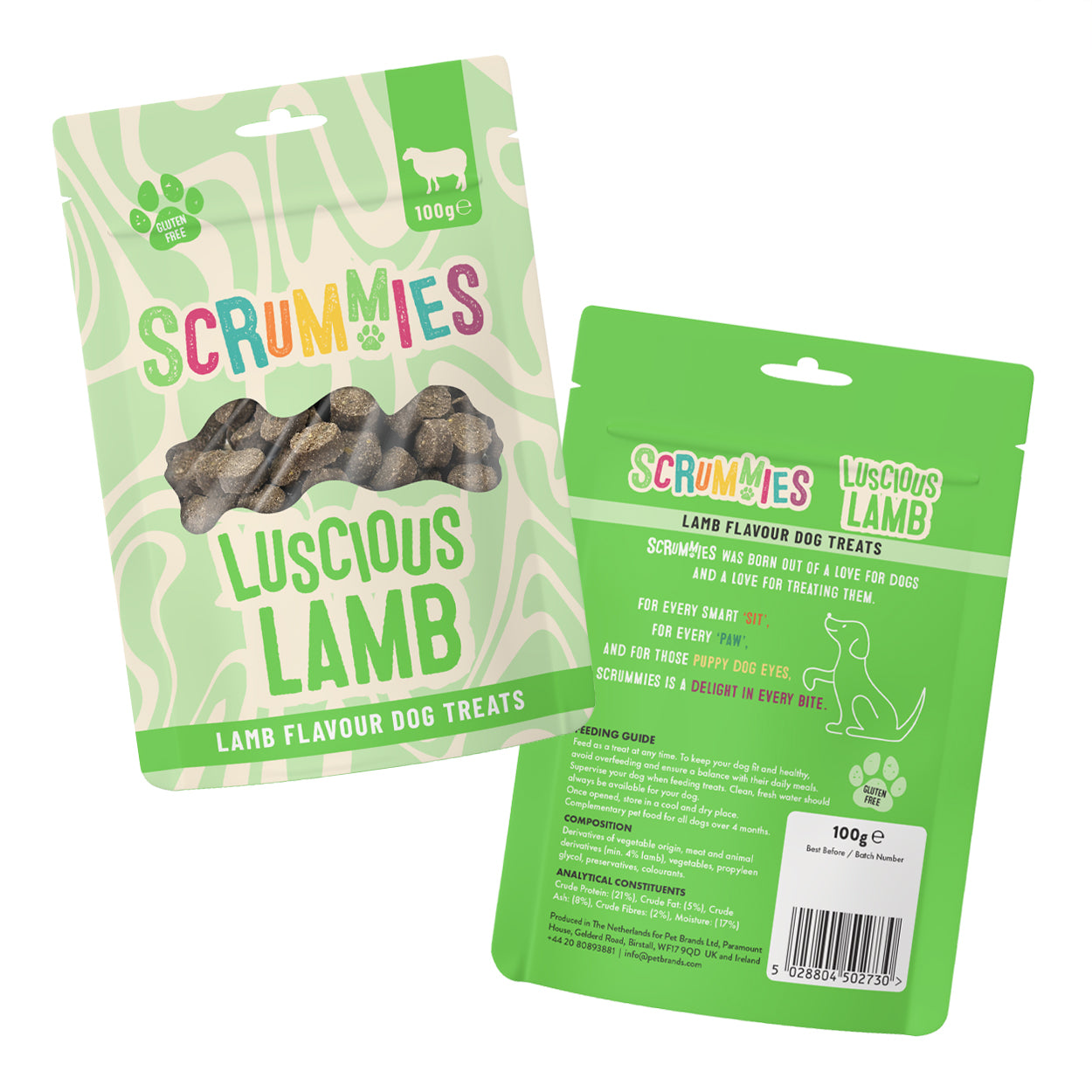 Scrummies Luscious Lamb Dog Treat Twin Pack | 200g