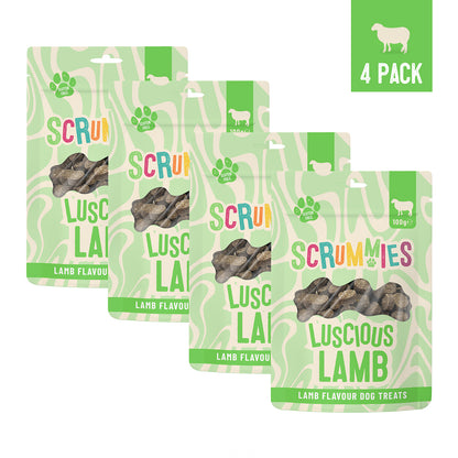 Scrummies Luscious Lamb Dog Treat Value Pack | 400g (4-Packs)