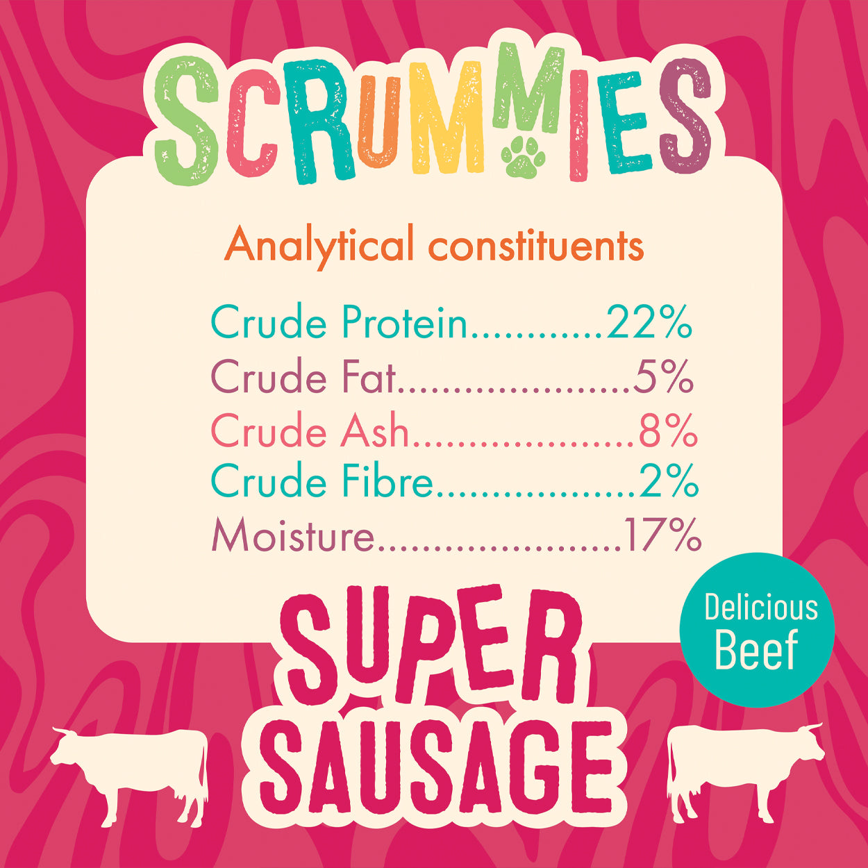 Scrummies Super Sausage Dog Treat Value Pack | 400g (4-Packs)