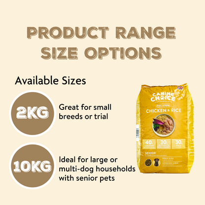 Canine Choice Premium Chicken Hypoallergenic Senior Dry Dog Food