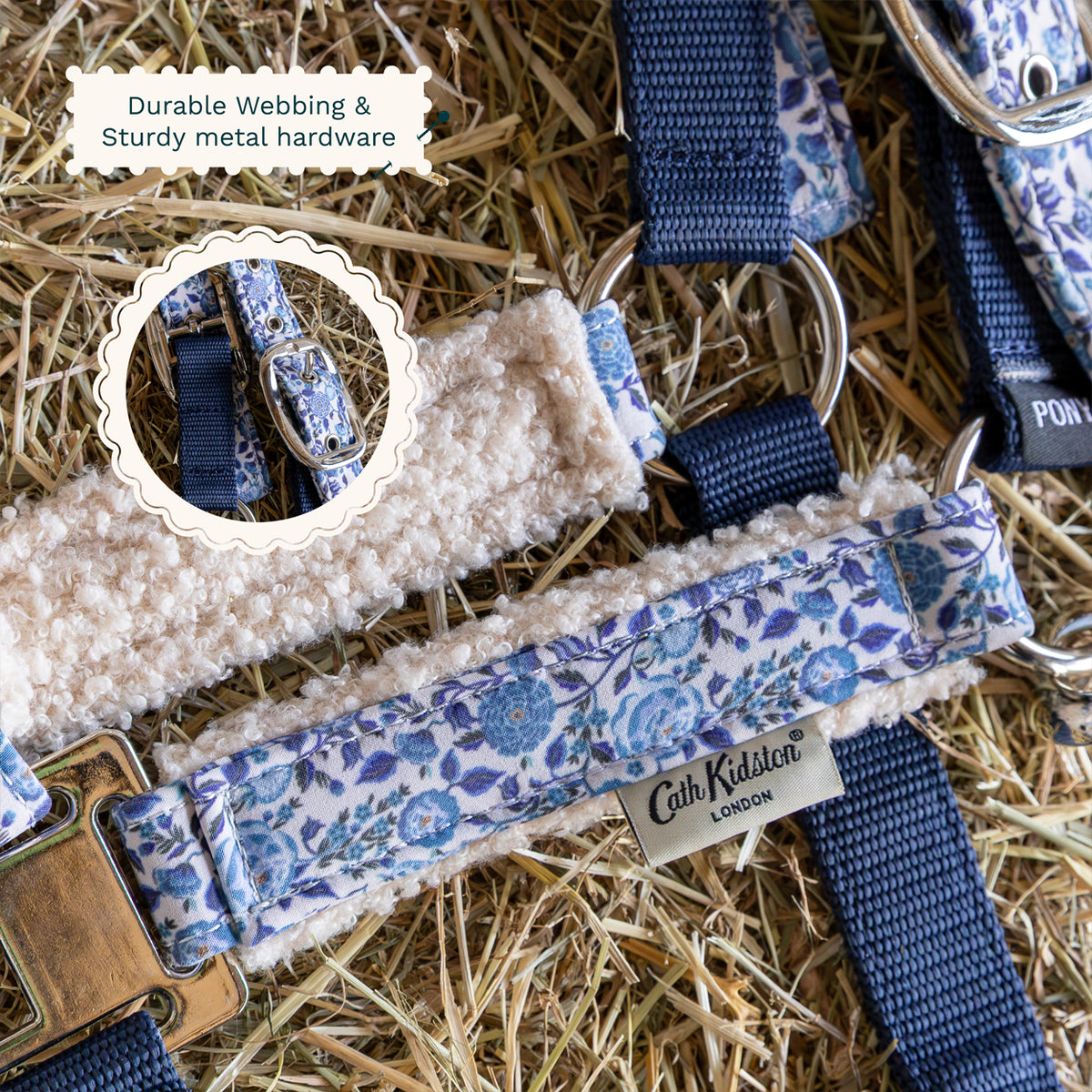 Cath Kidston Equestrian Strawberry Garden Headcollar & Leadrope Set