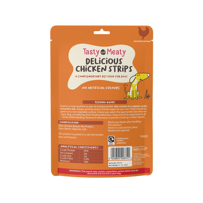 Tasty & Meaty Delicious Chicken Strips Adult Dog Treats