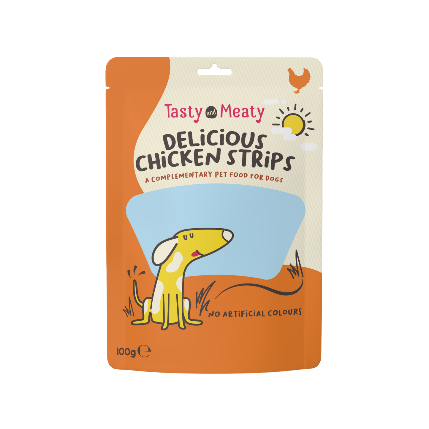 Tasty & Meaty Delicious Chicken Strips Adult Dog Treats