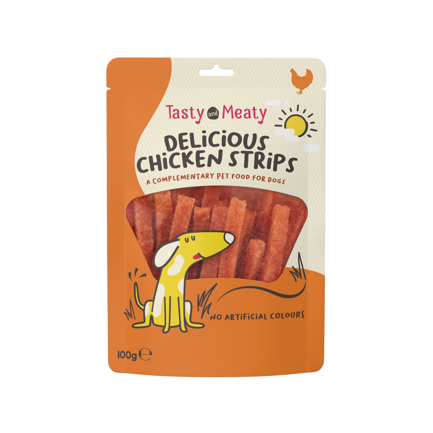 Tasty & Meaty Delicious Chicken Strips Adult Dog Treats