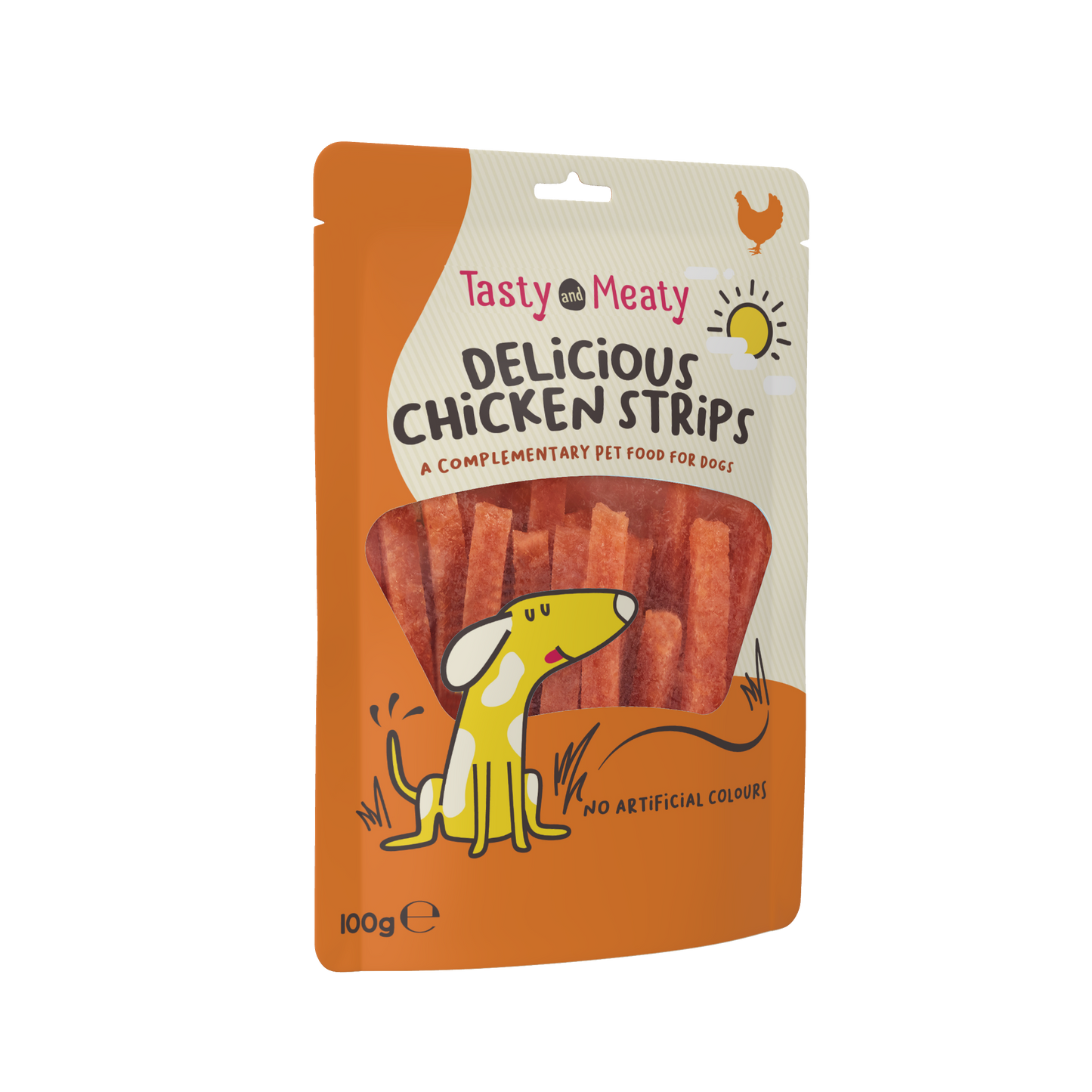 Tasty & Meaty Delicious Chicken Strips Adult Dog Treats