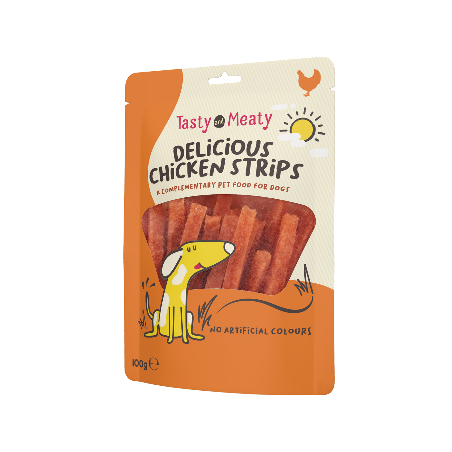 Tasty & Meaty Delicious Chicken Strips Adult Dog Treats