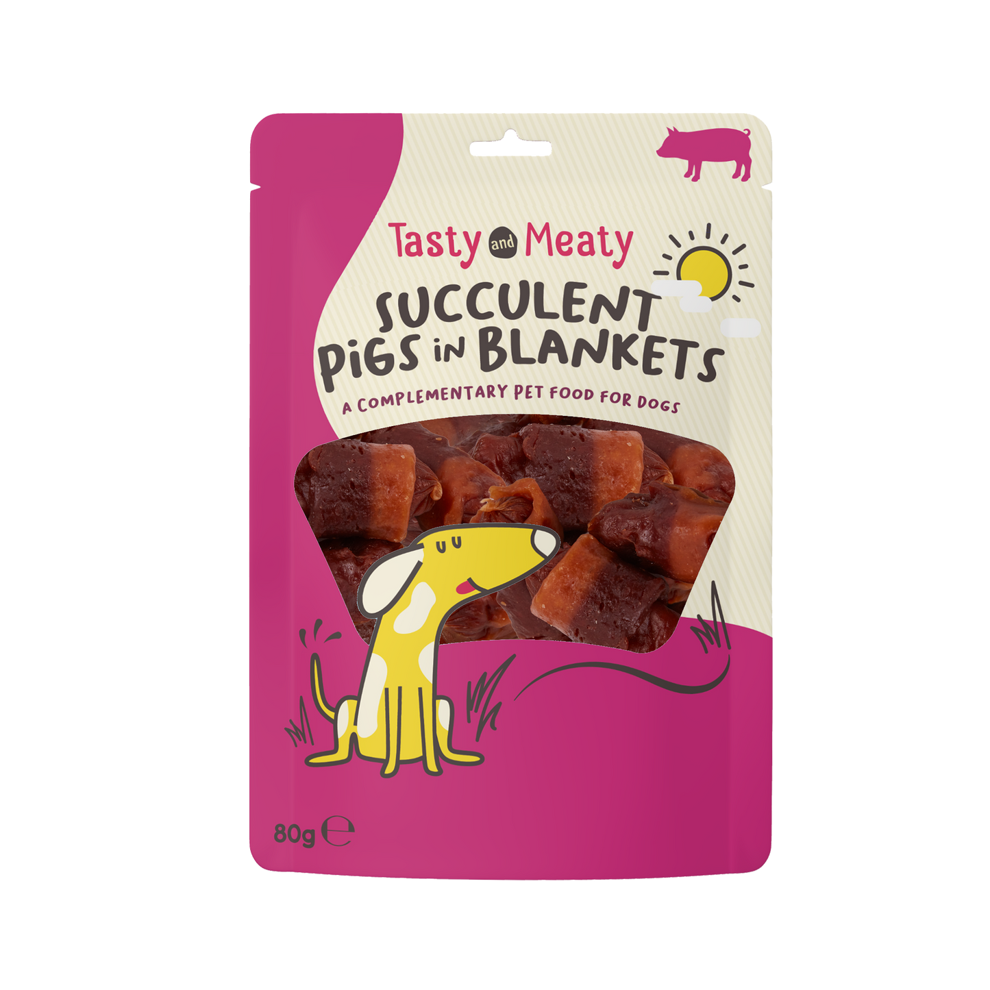 Tasty & Meaty Succulent Pigs In Blankets Adult Dog Treats