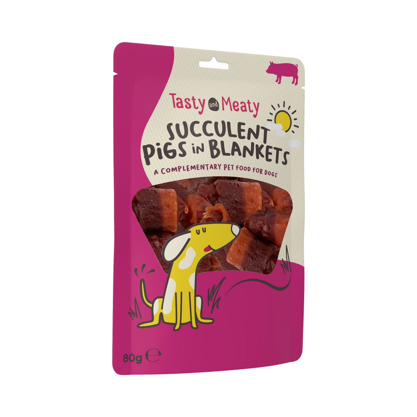 Tasty & Meaty Succulent Pigs In Blankets Adult Dog Treats