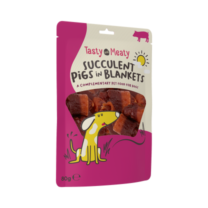 Tasty & Meaty Succulent Pigs In Blankets Adult Dog Treats