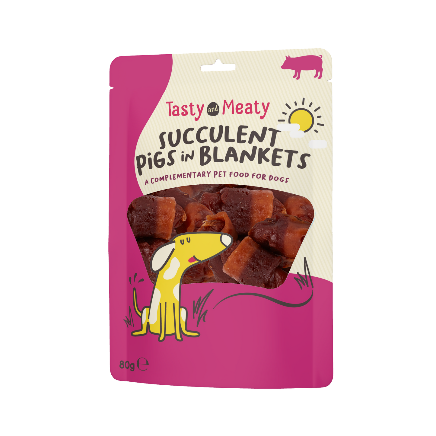 Tasty & Meaty Succulent Pigs In Blankets Adult Dog Treats