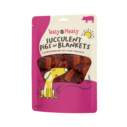 Tasty & Meaty Succulent Pigs In Blankets Adult Dog Treats