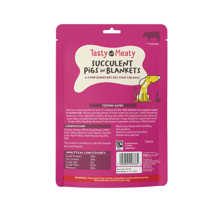 Tasty & Meaty Succulent Pigs In Blankets Adult Dog Treats