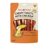 Tasty & Meaty Chewy Twists with Chicken Adult Dog Treats