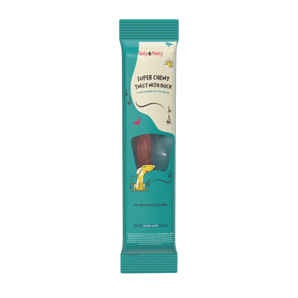Tasty & Meaty Super Chewy Twist with Duck - Extra Large Adult Dog Treat | 70g