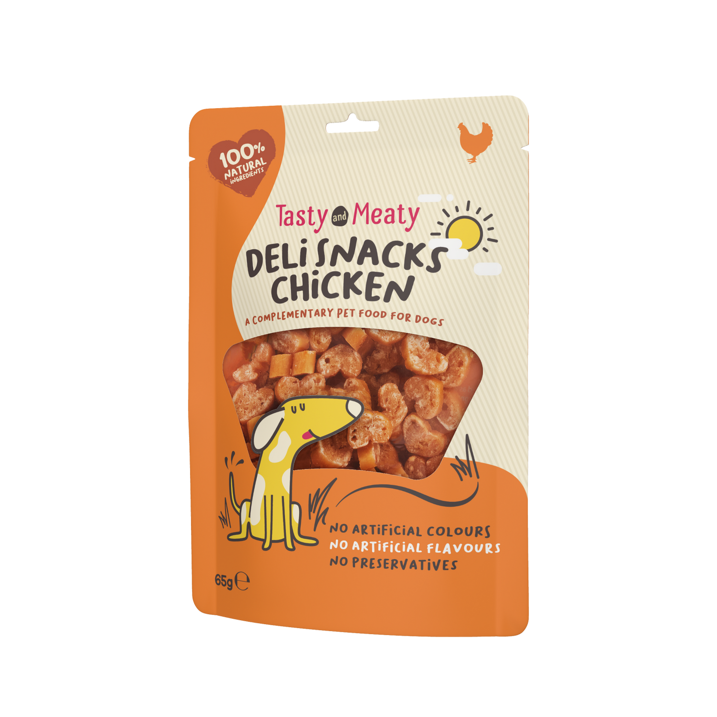 Tasty & Meaty Deli Snacks Chicken Bites Adult Dog Treats | 65g