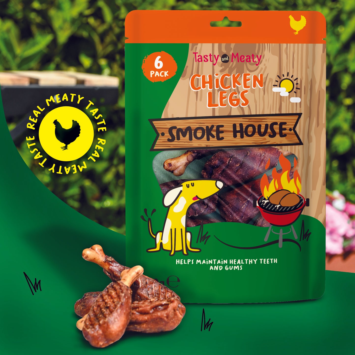 Tasty & Meaty Smoke House Chicken Leg | 90g