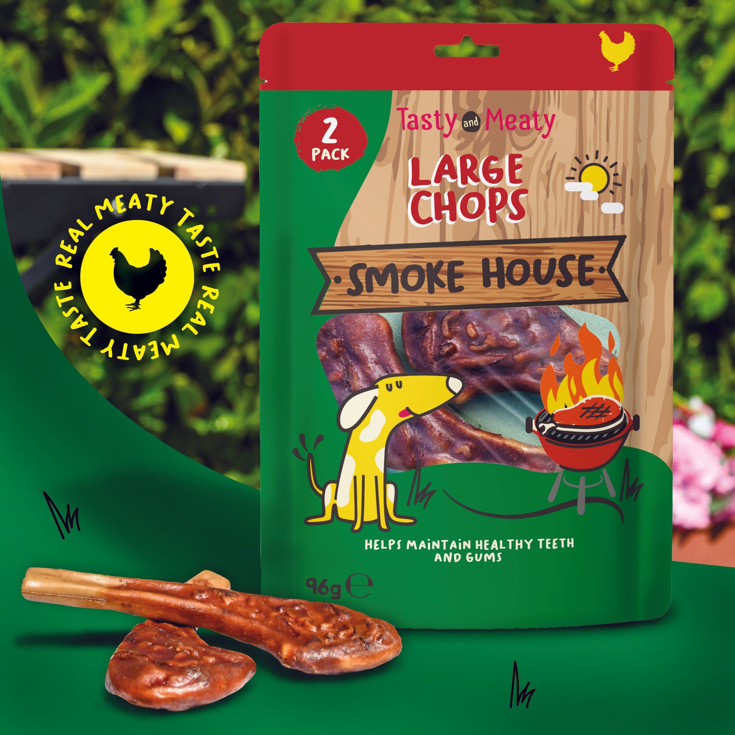 Tasty & Meaty Smoke House Large Chops | 96g