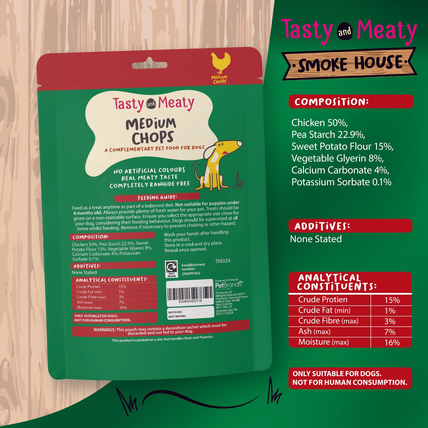 Tasty & Meaty Smoke House Medium Chops | 100g