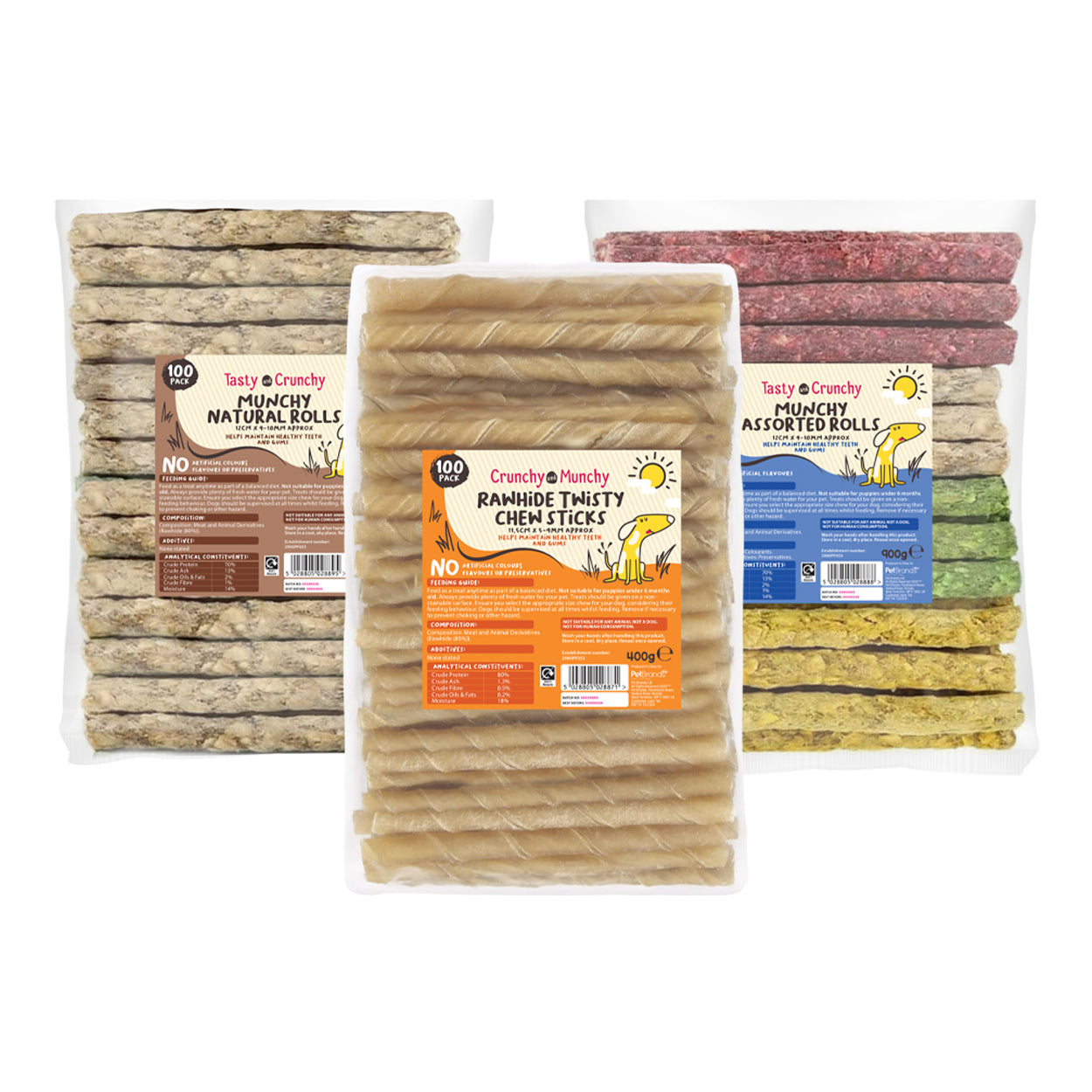 Tasty & Meaty Adult Chewy Dog Treats Bundle