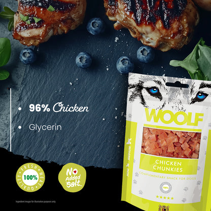 Woolf Chicken Chunkies Dog Treats
