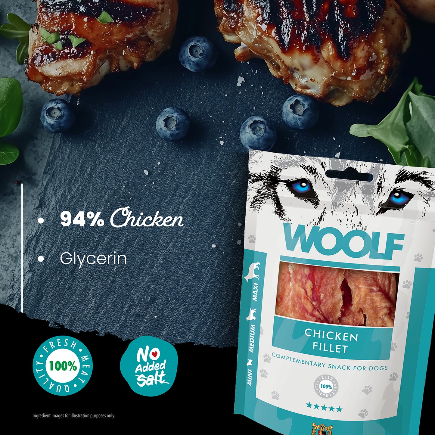 Woolf Chicken Fillet Dog Treats