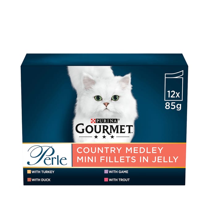Gourmet Perle Mini Fillets Pouches Adult Wet Cat Food