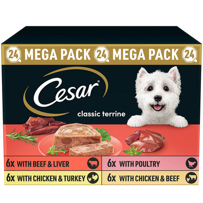 Cesar Cesar Terrine Adult Wet Dog Food pet food packaging