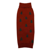 Festive Collection Tree Printed Red Dog Jumper M/L