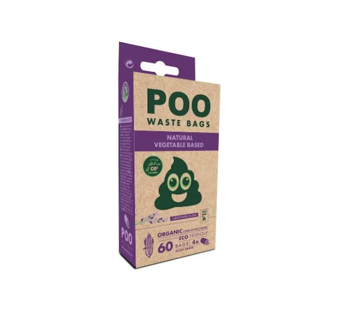 M-Pets Vegetable Based Lavander Scented Dog Poo Waste Bags