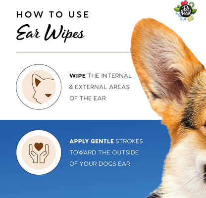 Pet Head Health Ear wipes For Dogs