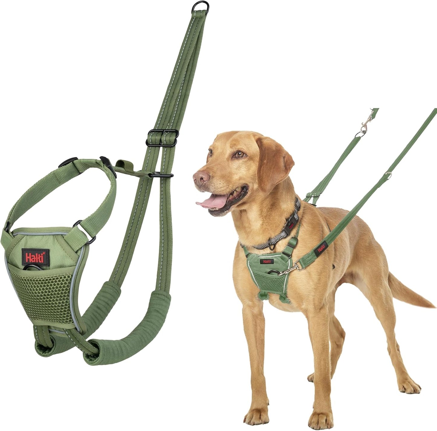 Halti Train No Pull Harness Forest Green