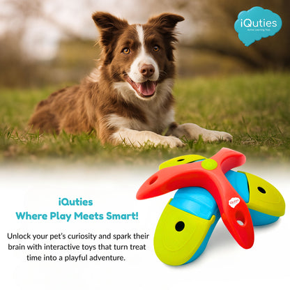 iQuties Twist & Flip Interactive Puzzle Treat Dispenser Dog Toy