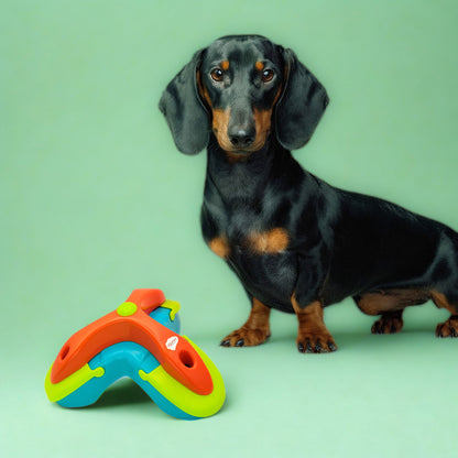 iQuties Twist & Flip Interactive Puzzle Treat Dispenser Dog Toy