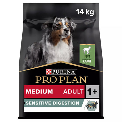 Purina Pro Plan Sensitive Digestion Medium Adult Dry Dog Food - Lamb