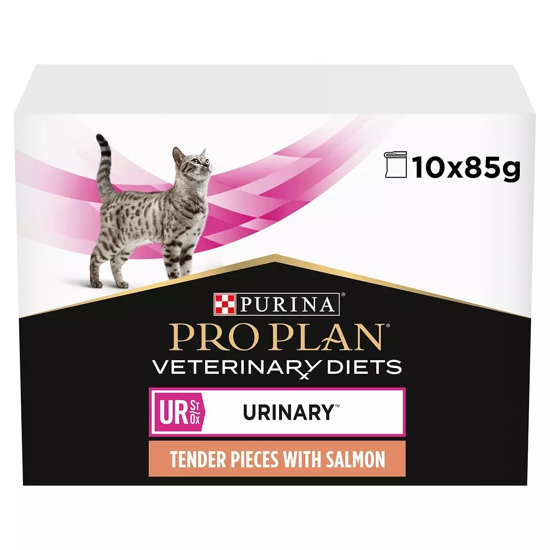 Pro Plan Pro Plan Purina Veterinary Diets Ur Urinary Salmon Adult Wet Cat Food pet food packaging