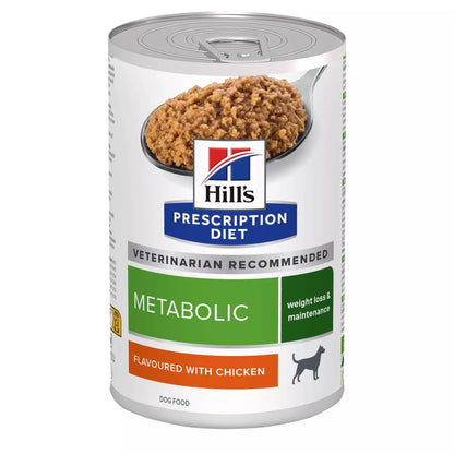 Hill's Prescription Diet Metabolic Weight Management Wet Dog Food - Chicken 3 x 360g